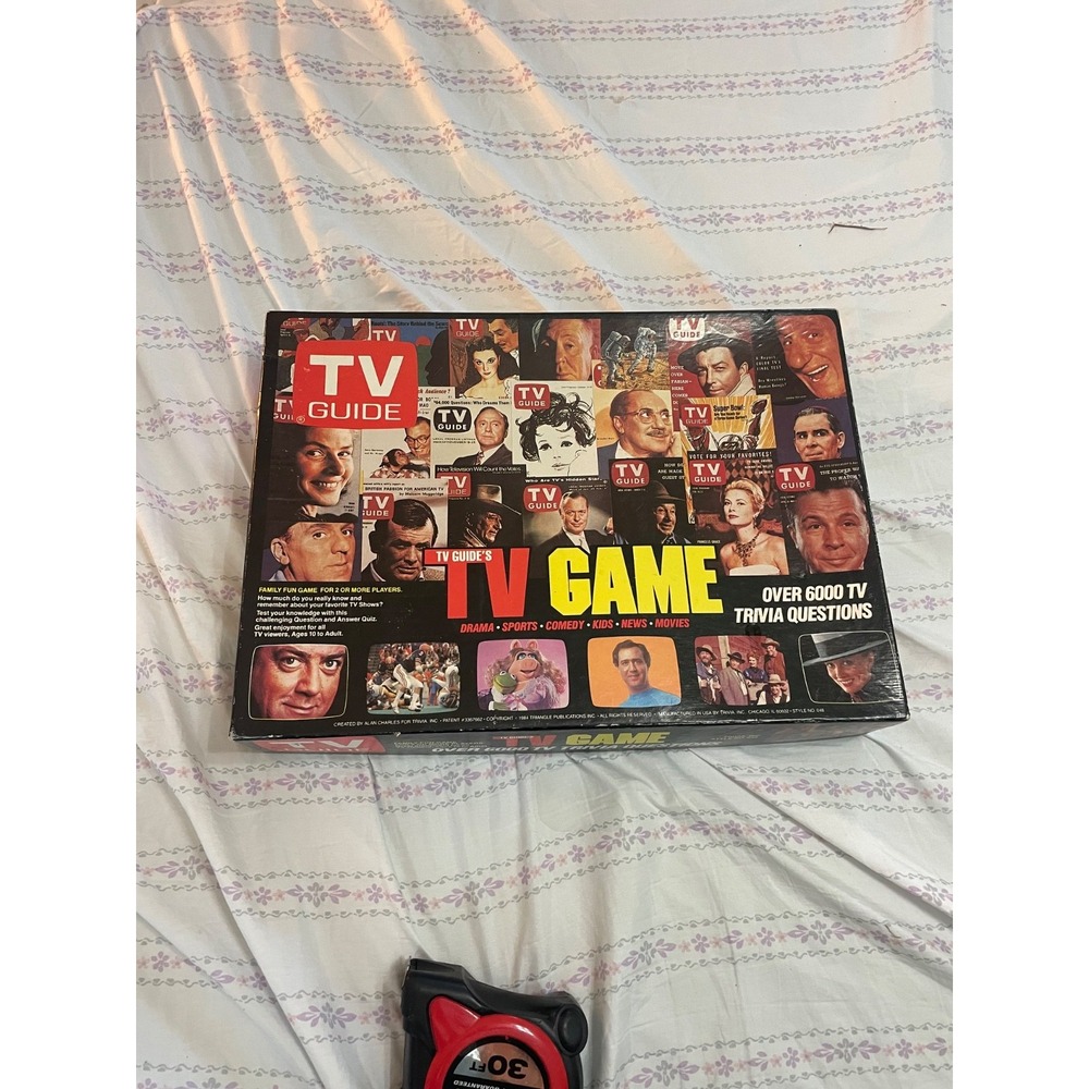 TV Guide Trivia Board Game - Vintage 1984 Pre Owned, Complete Great Shape!